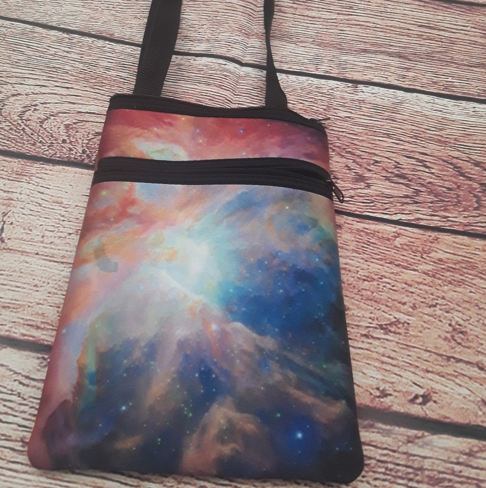 Galaxy Print Crossbody Small Purse